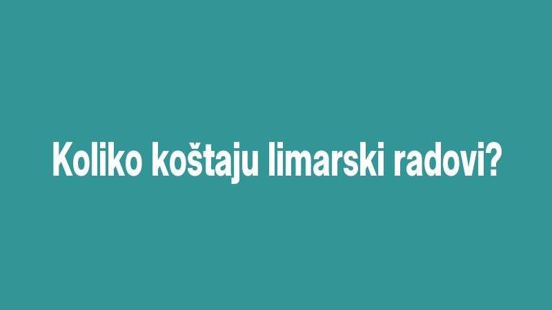 Koliko koštaju limarski radovi?